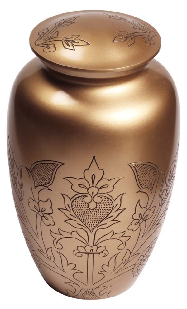 Gold Floral Urn